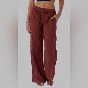 Nutmeg Cotton Cabana Pants